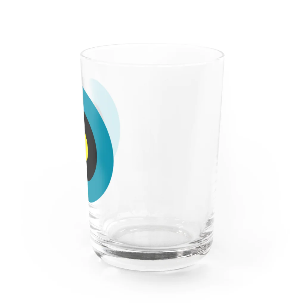 CORONET70のサークルa・ブルーグレー・黒・黄 Water Glass :right