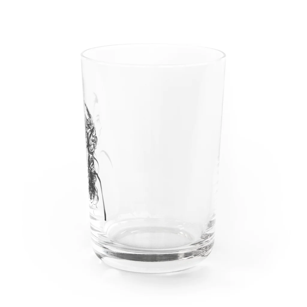 雲屋の編み込みロング横顔 Water Glass :right