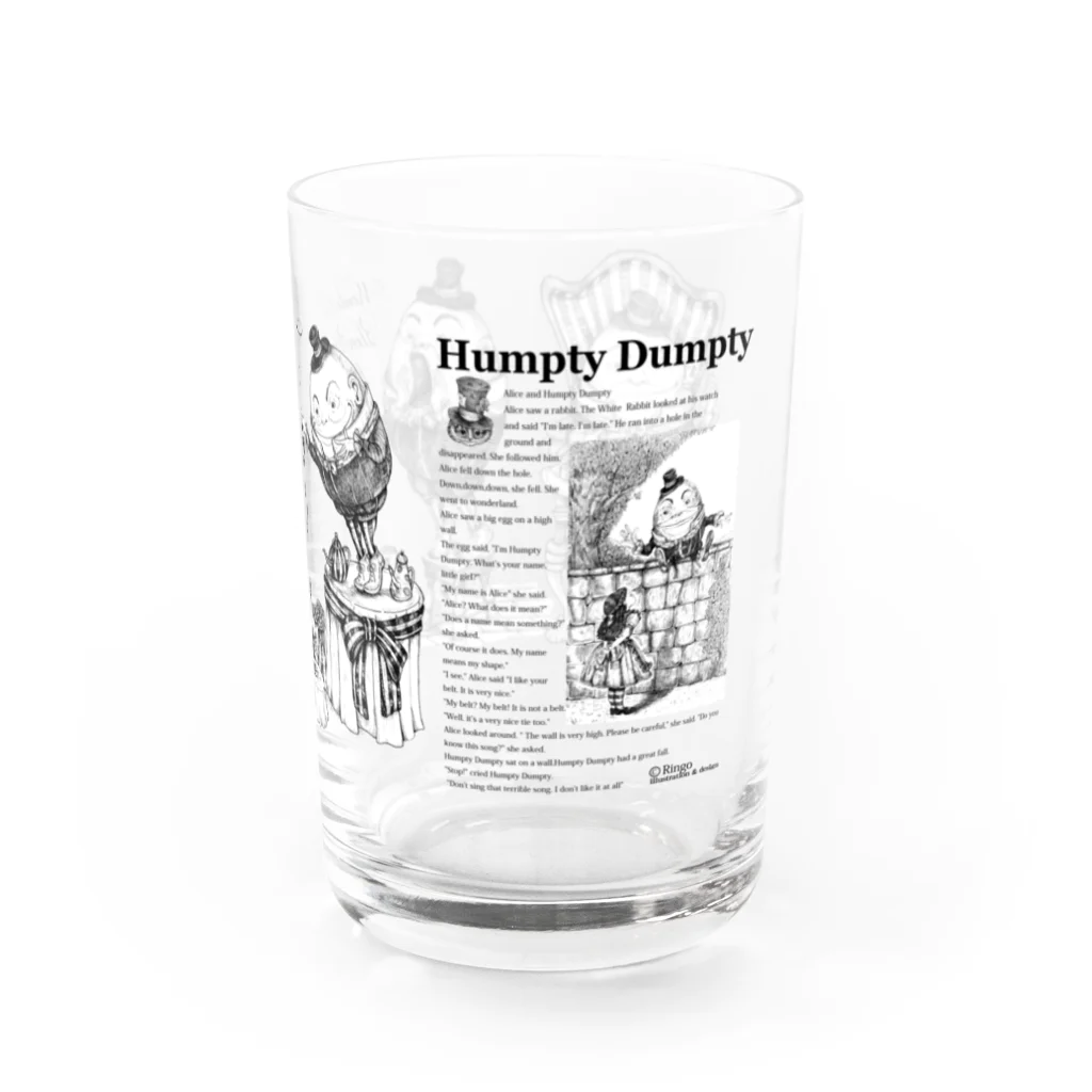 Ringo |  シュレの森　at SUZURIの名作シリーズ：Humpty Dumpty Water Glass :right