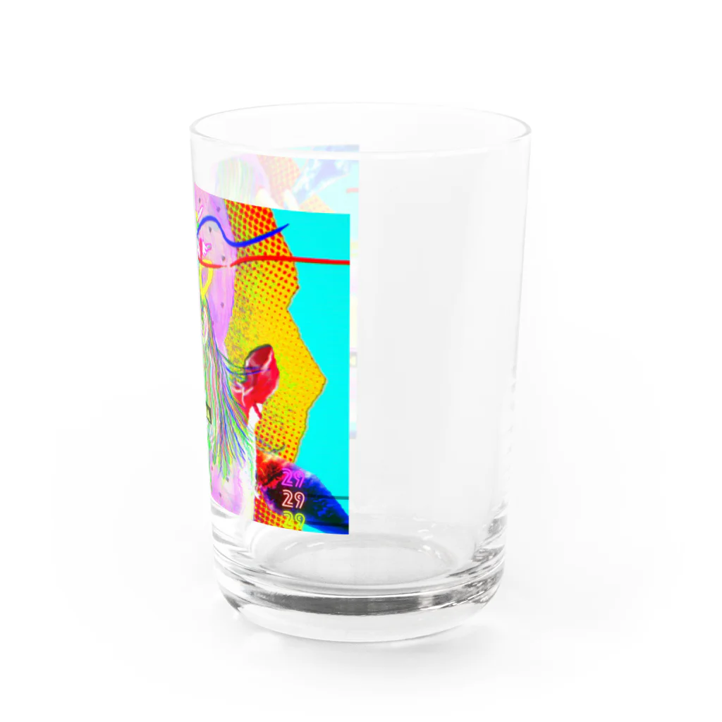 鷲山加奈グッズSHOPのまだ大人になりたくないかなぽんと一緒グラス Water Glass :right