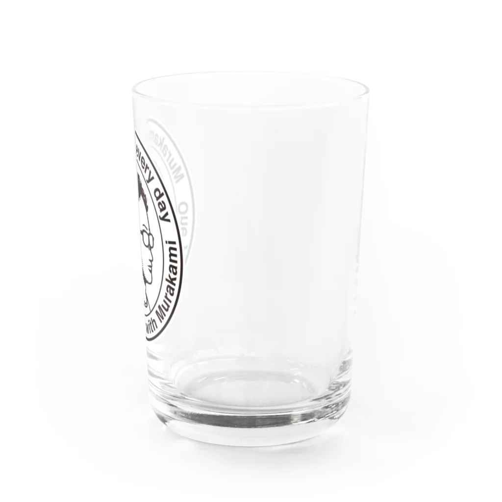 村上むねつぐ＜公式グッズ＞の毎日村上ロゴ Water Glass :right