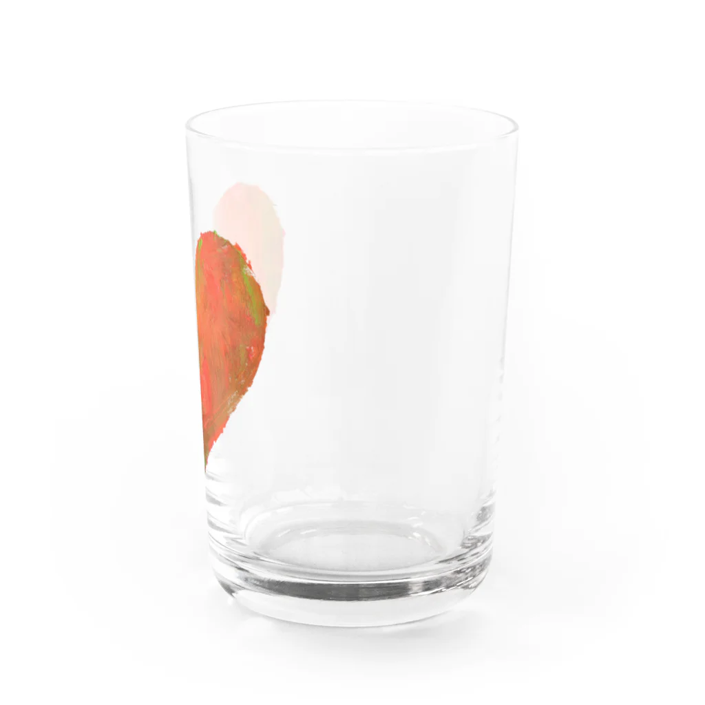 ボナばにのBuona 画伯作ハート Water Glass :right