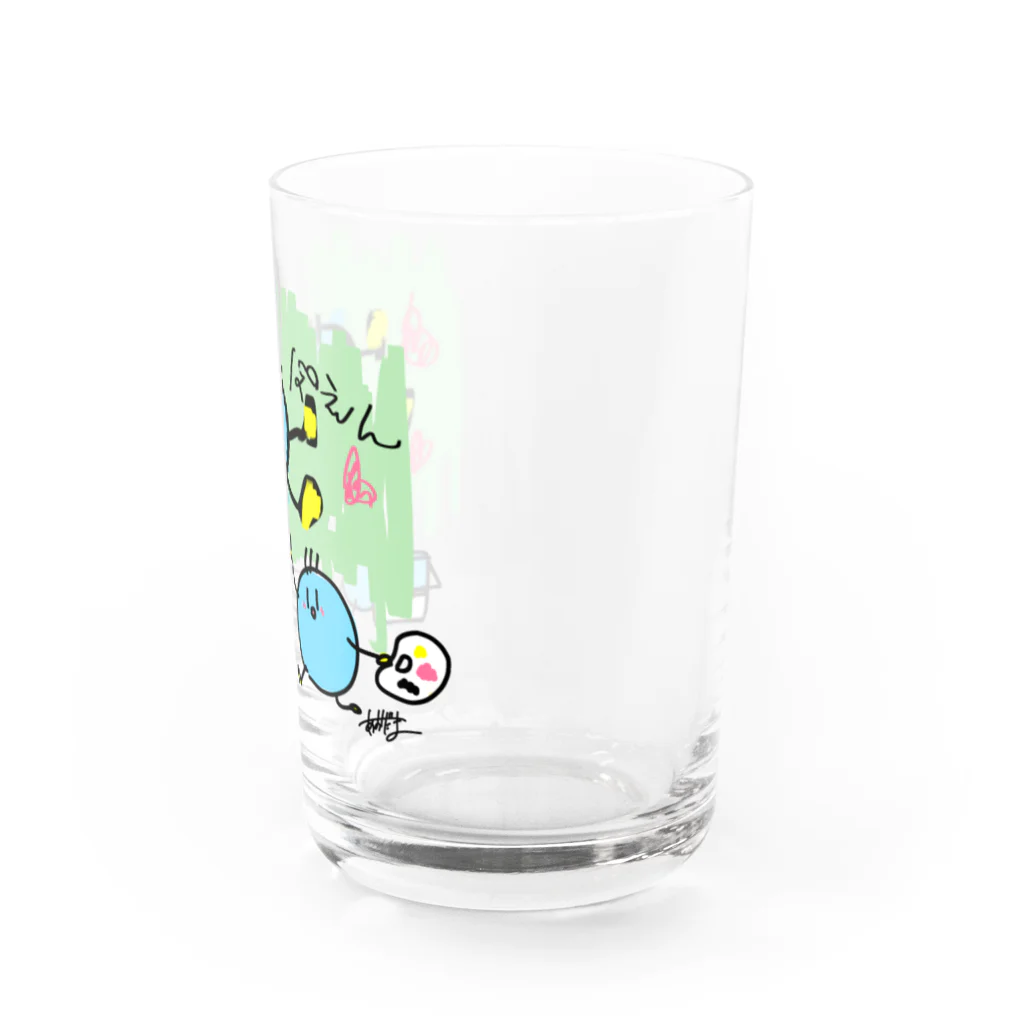 ぽえぽえぽえぽえ〜〜の青だまが絵をかいてみた！ Water Glass :right