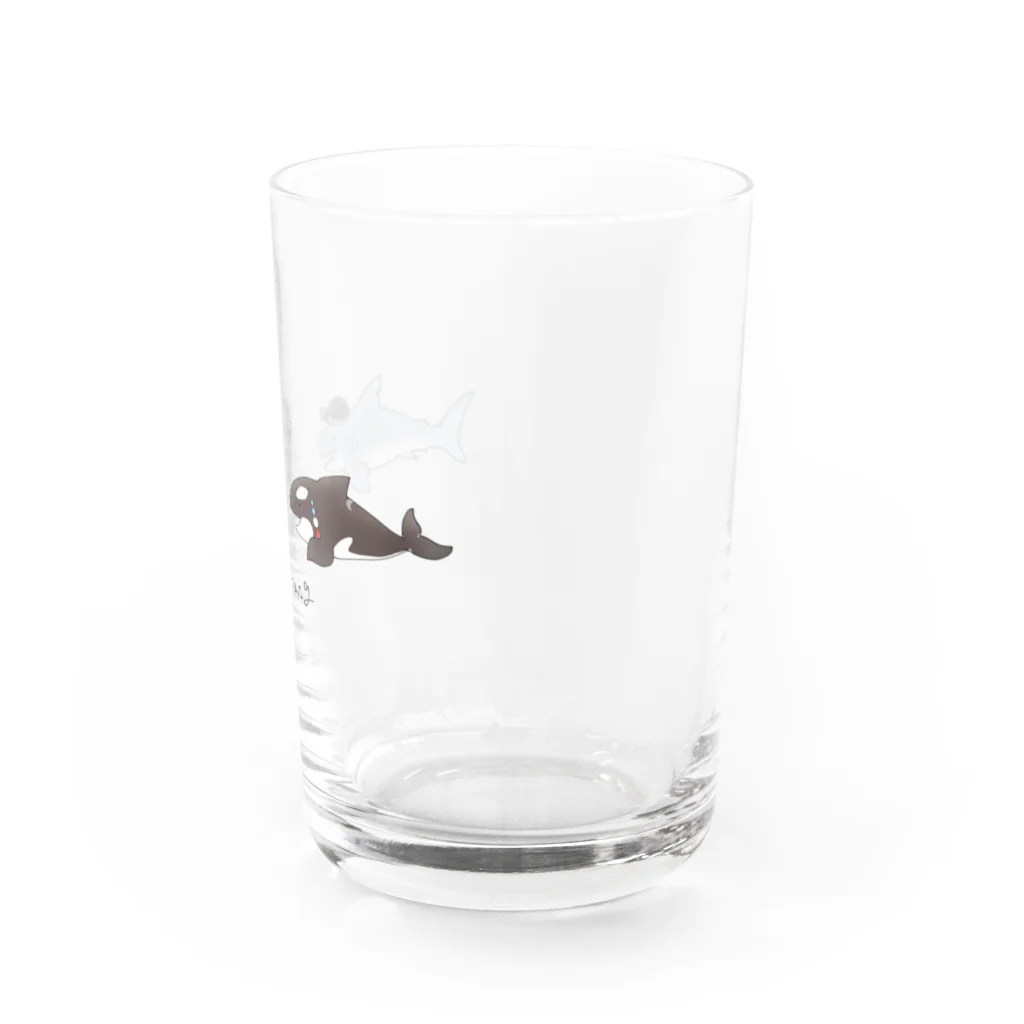 オルカのしょっぷの海のぎゃんぐ Water Glass :right