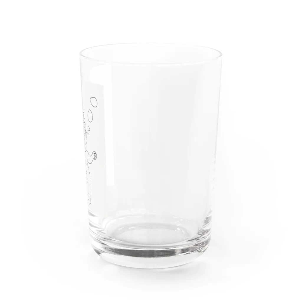 お爺の巣窟の泳ぐおじい Water Glass :right