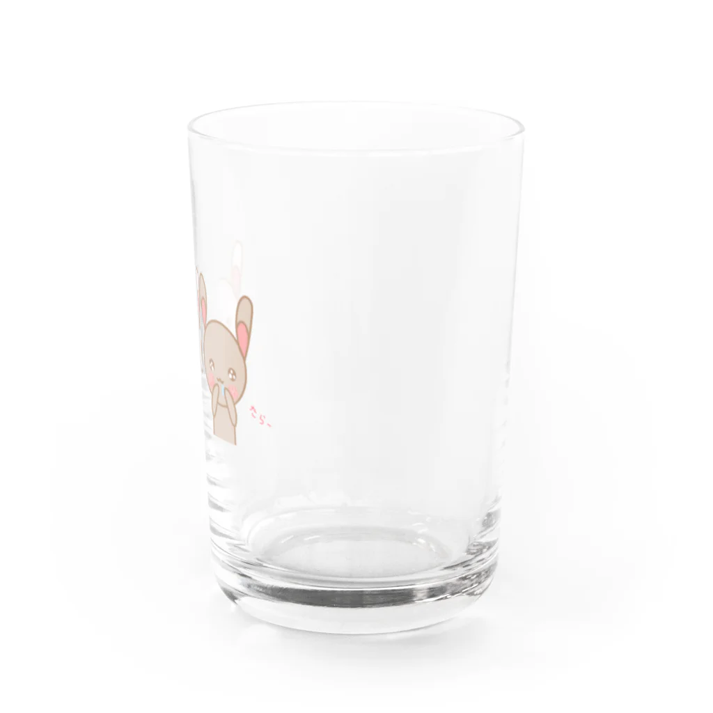 amuhina(あむひな)のうさぎのももうさとモコうさ Water Glass :right