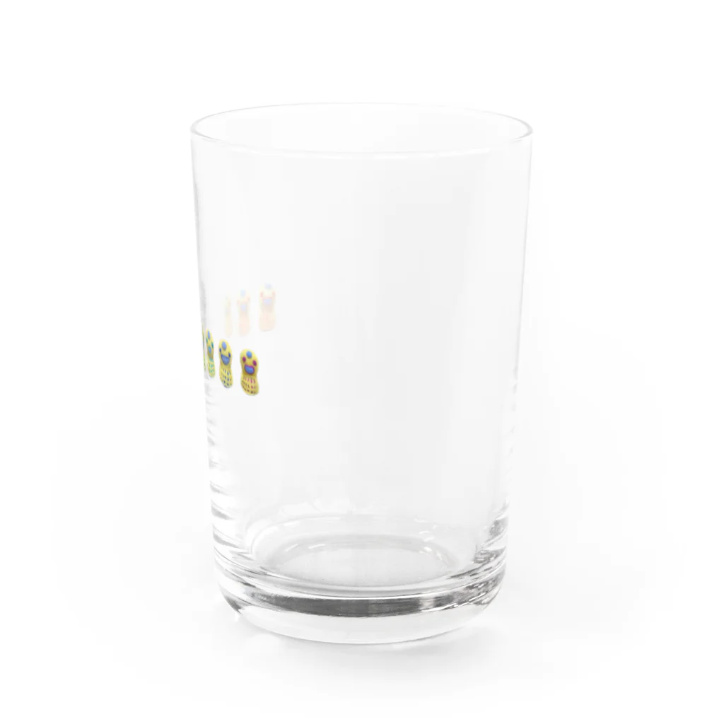 ビッケスズリセンターのチャクラ隊横並び　イカンソクちゃんシリーズVol.6 Water Glass :right