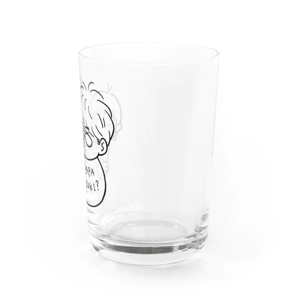 ちちとこグッズのもよぱぱぐっず Water Glass :right