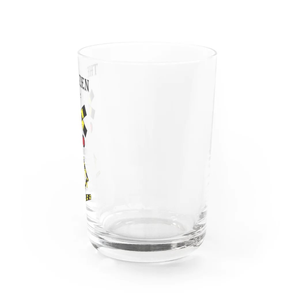 ゴロニャーのダサT屋さんの踏切カンカン君 座禅 グッズ  Water Glass :right