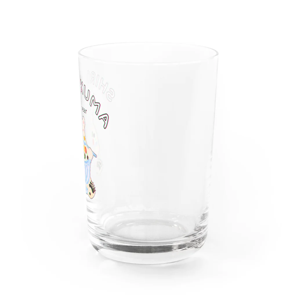 のぐちさきのシロクマさんの白くまタイム Water Glass :right