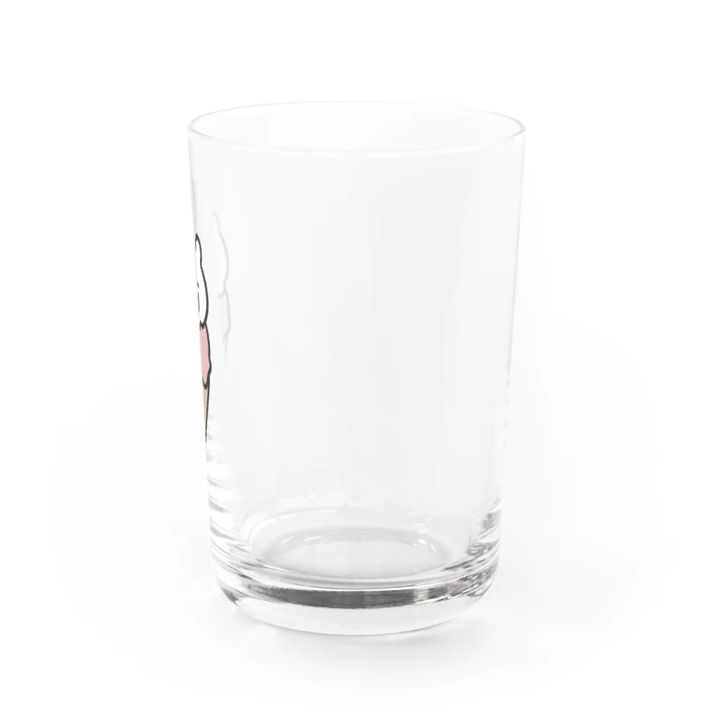 しあわせはおいしいよのとろ〜りアイスうさちゃん Water Glass :right