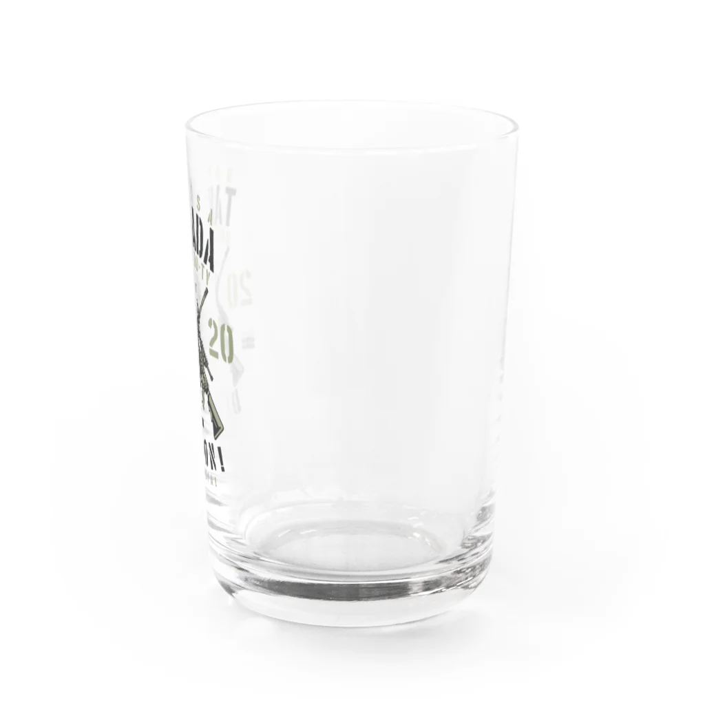 菊タローオフィシャルグッズ販売所の高田でドン！ Water Glass :right