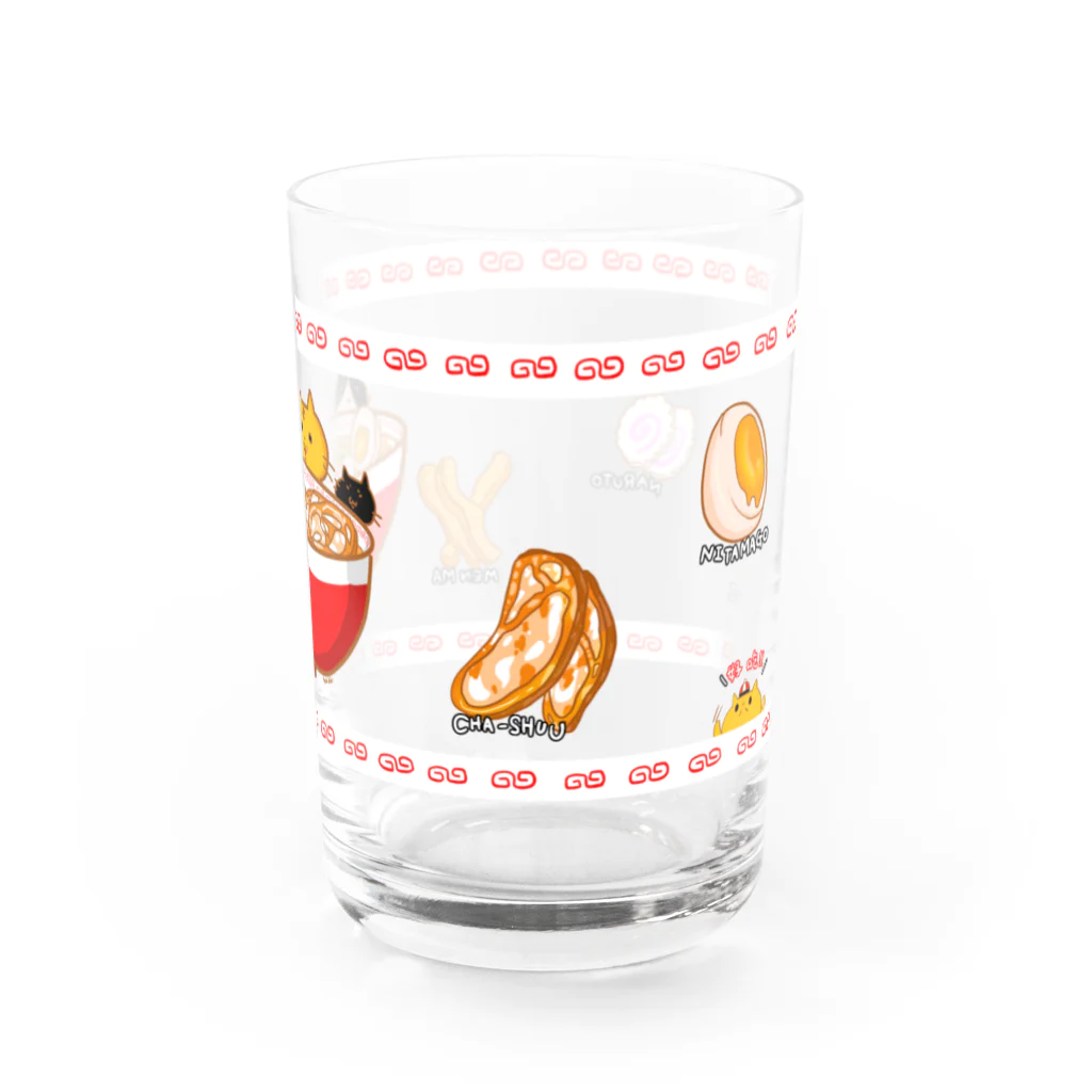 まめのき。のにゃーめん！具材付き Water Glass :right