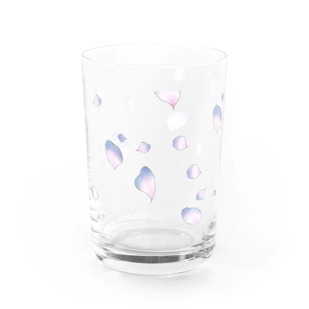 儚くて脆い 夢か現かの儚げな花びら Water Glass :right