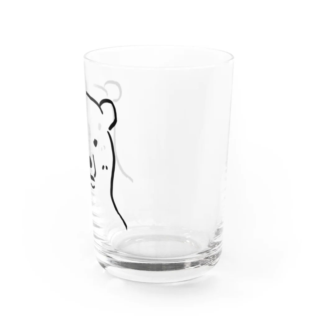 シロクマ好きのギザギザ（しろくま） Water Glass :right