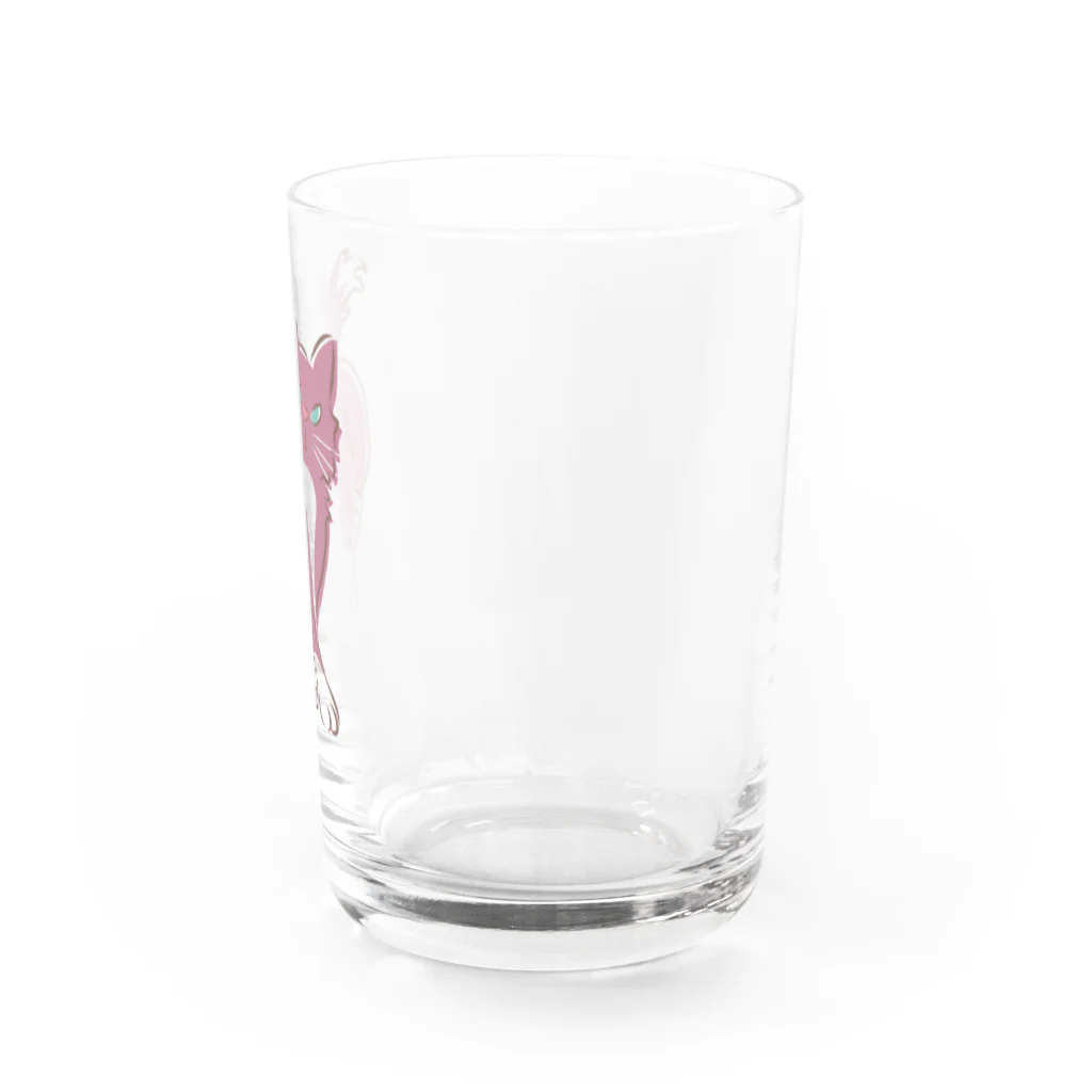 BeArtSuzumaruのあずきにゃんこ Water Glass :right