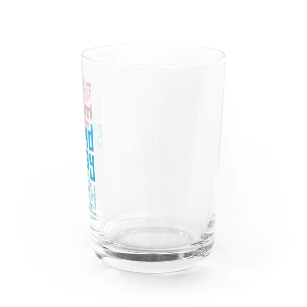 シェアメディカルブランドショップのKeep Calm and Stay Health Water Glass :right