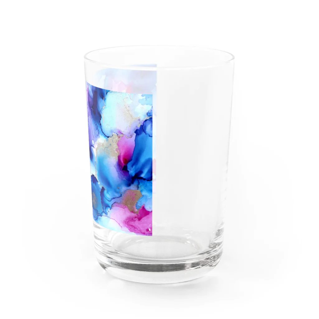 corona_homeのカラフルフラワー Water Glass :right