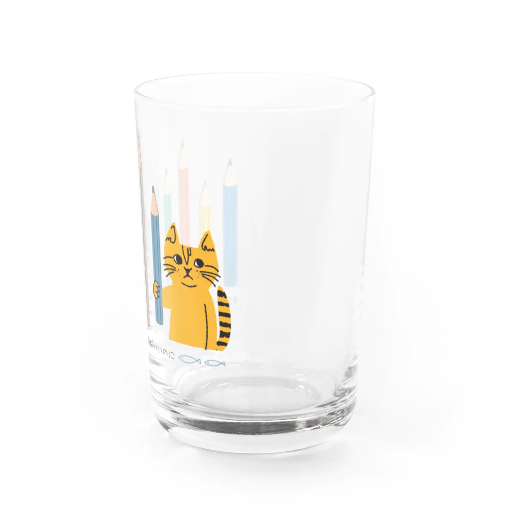 mapechiのトラネコしまお、絵への野望 Water Glass :right