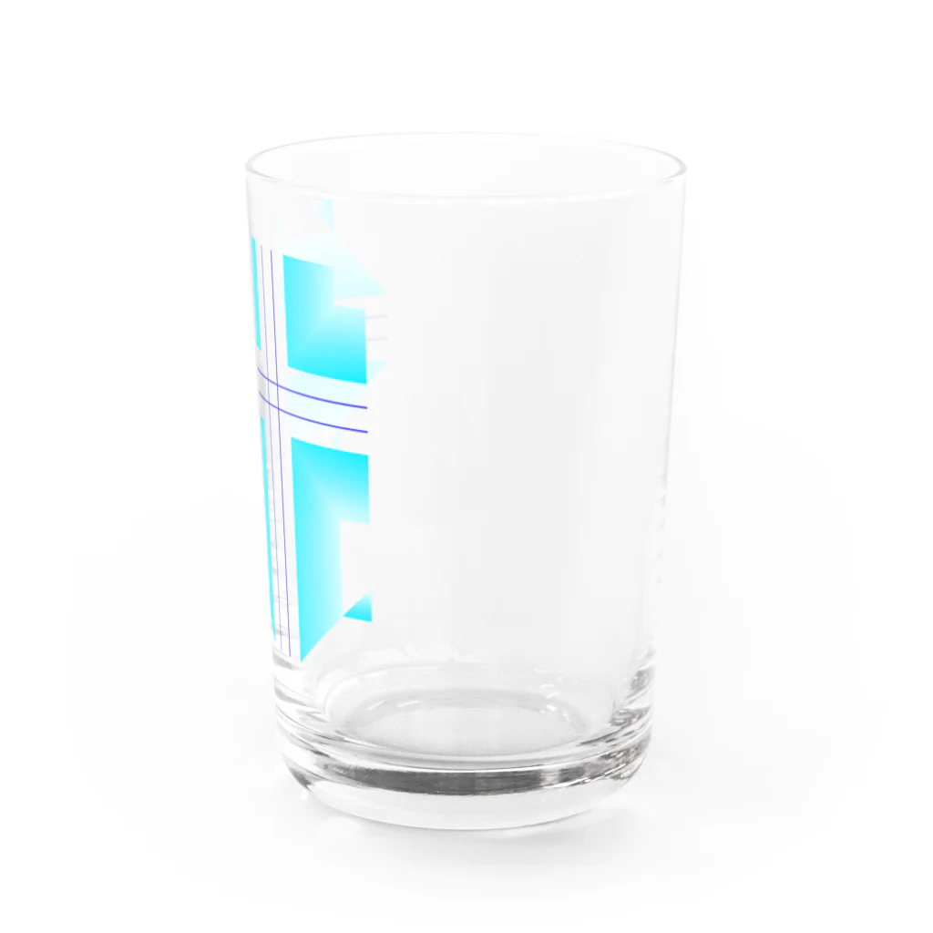 sevenoverlineのcrossroad -icecolor- Water Glass :right