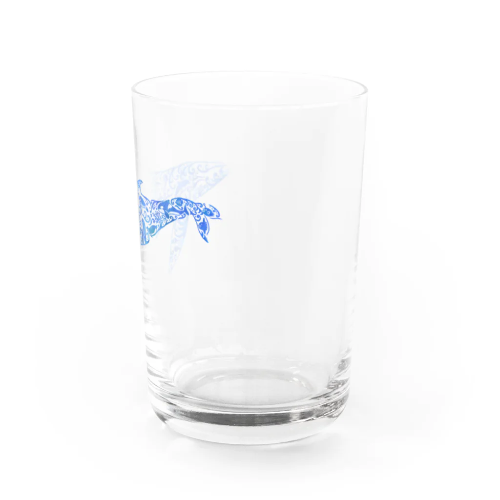 ラルゴのWhale In The Sea Animal(青) Water Glass :right
