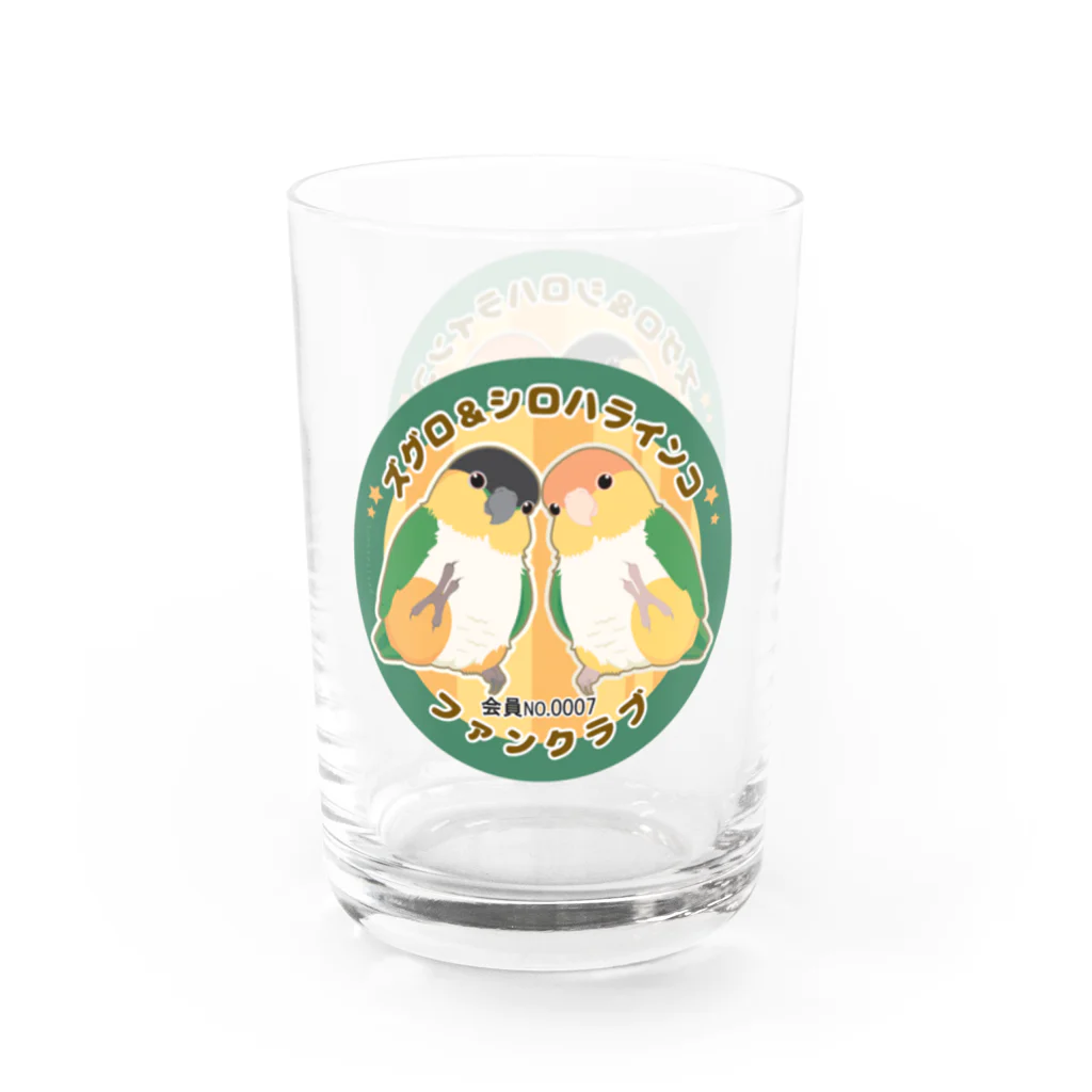 petitassortのズグロシロハラインコ＆シロハラインココップ Water Glass :right