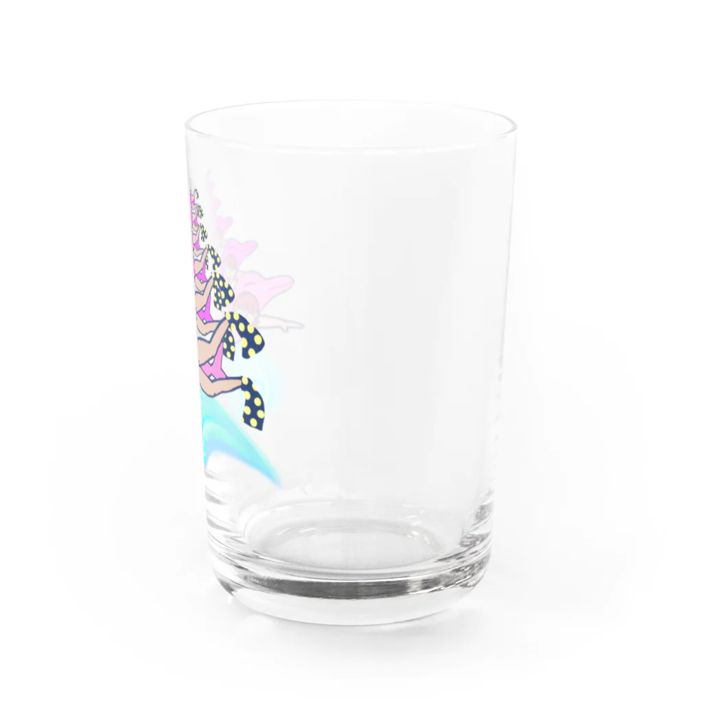 whiteuniva∞lemonchuraのdolphing univa Water Glass :right