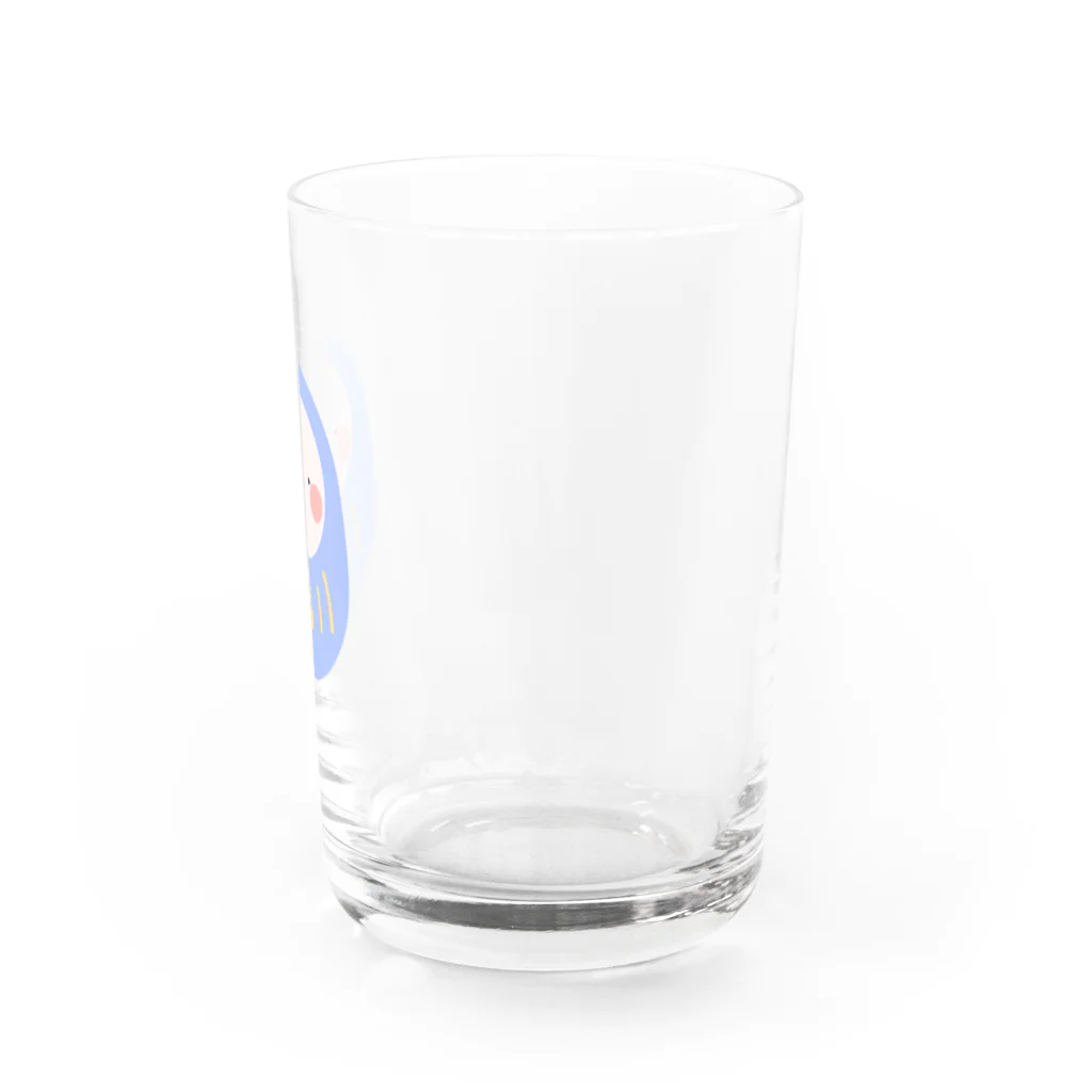 o-komeの気怠げだるま(青） Water Glass :right