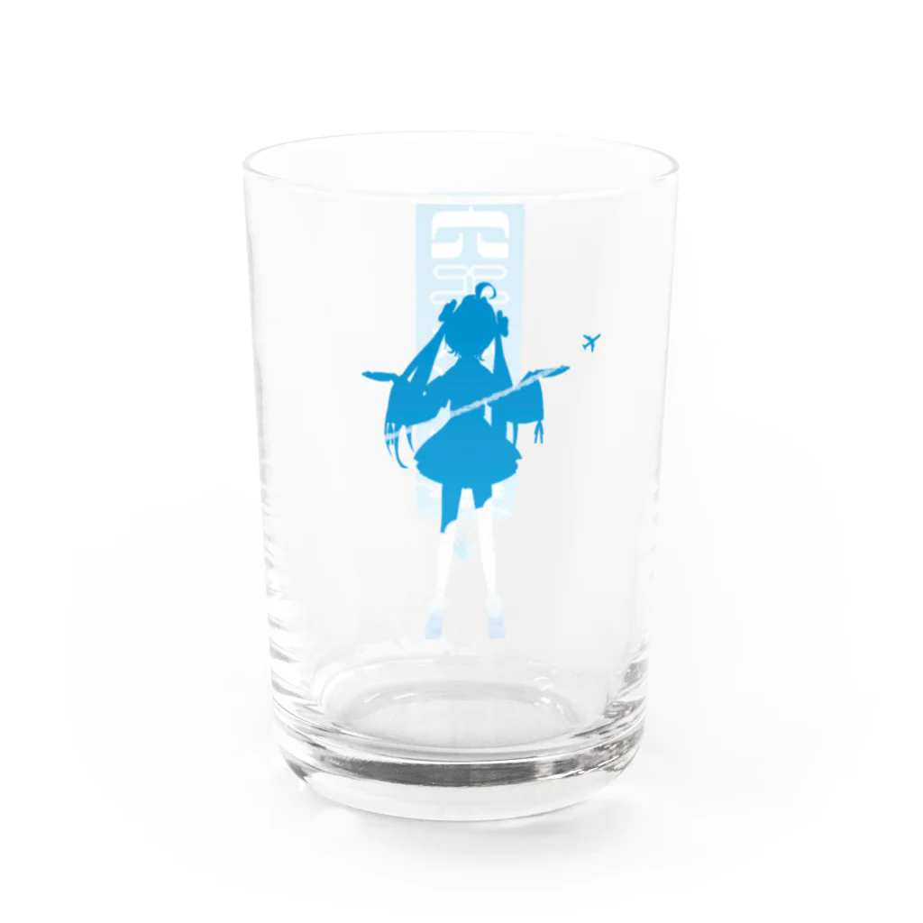 よかショップ　SUZURI店の空爽草(そらそうくさ)グラス Water Glass :right