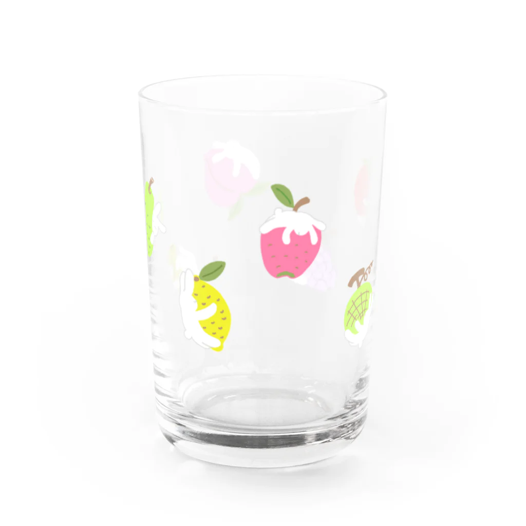 福モウフのくっつきうさぎ Water Glass :right