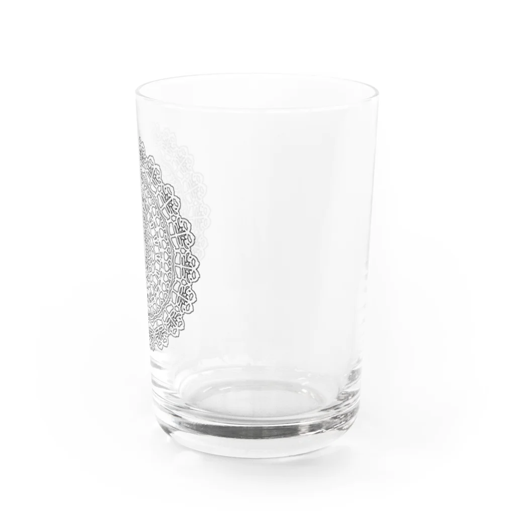 Tano_chante♪のフラワーオブ大天狗(縁取り) Water Glass :right