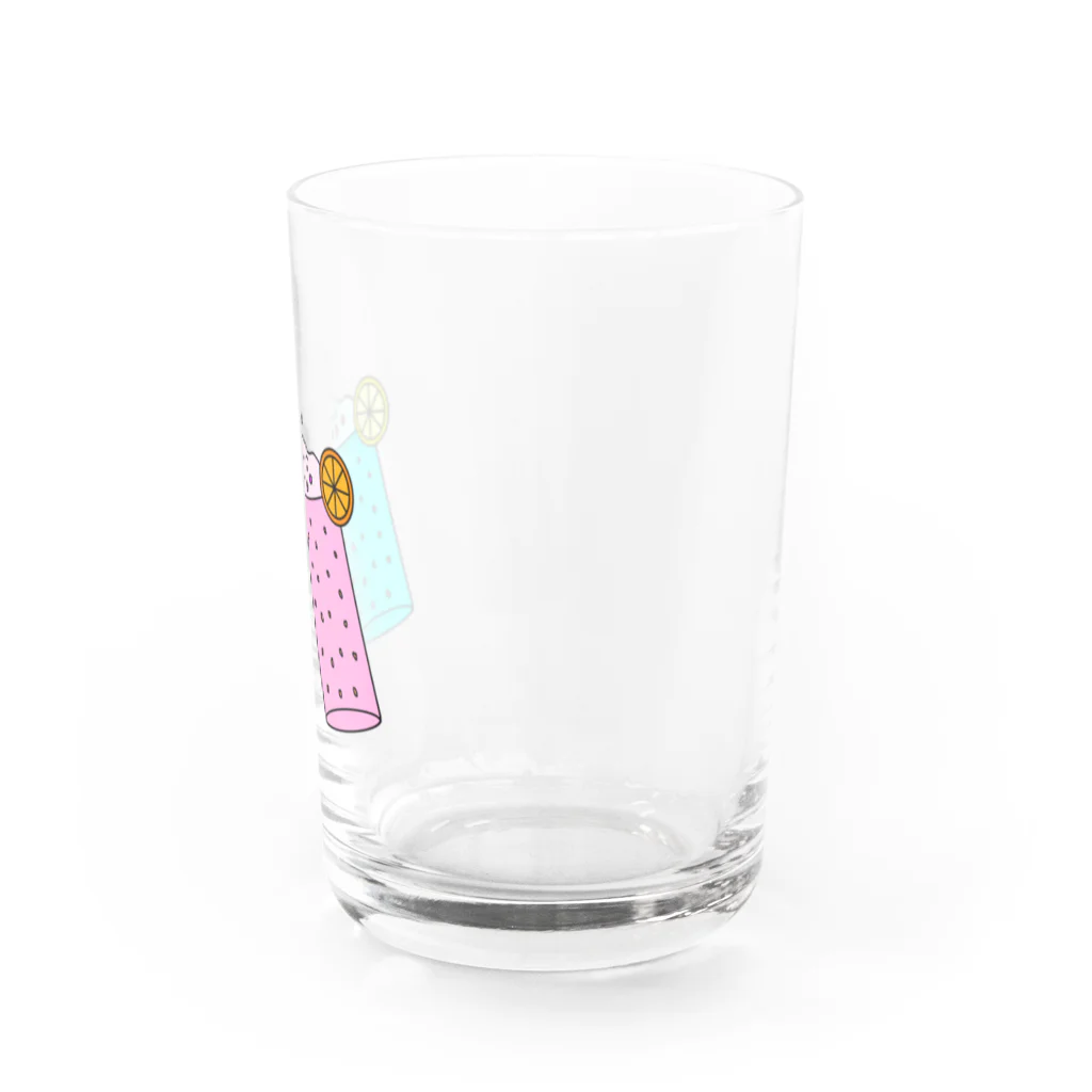 マクマク屋のお絵かきのカンパイ姉妹！！ Water Glass :right