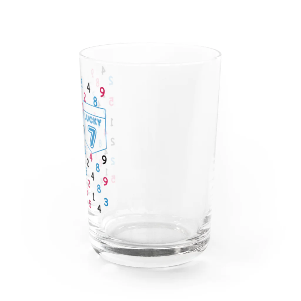 キッズモード某の数字柄 Water Glass :right