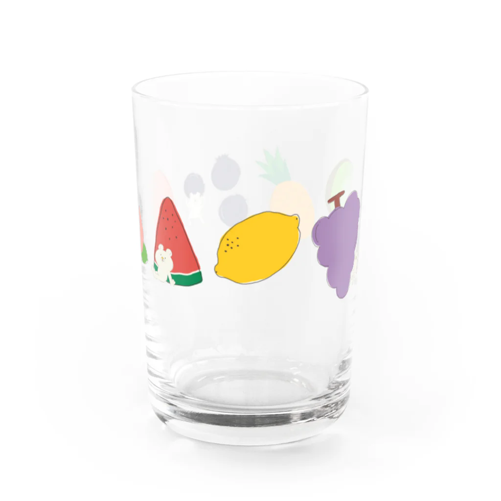 ゆでたま号.netの【ぽっちん】くだものかくれんぼ Water Glass :right