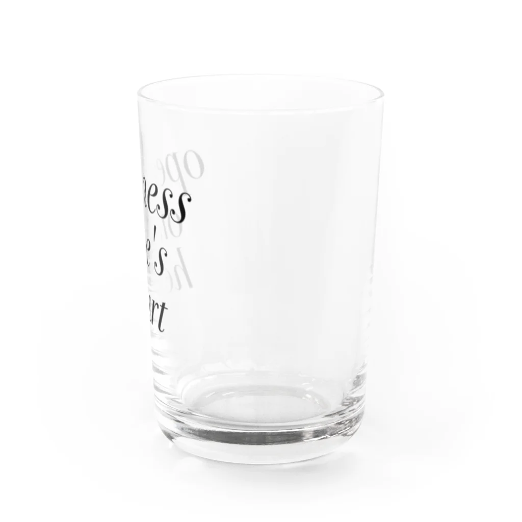 one's heart openessのopenessone'sheart Water Glass :right