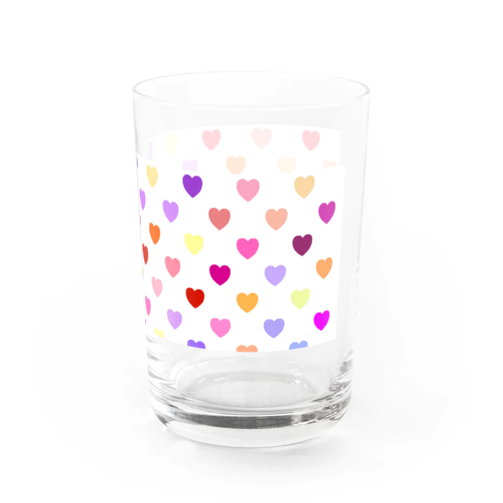 creative 凪斗 suzuri店のカラフルハート Water Glass :right