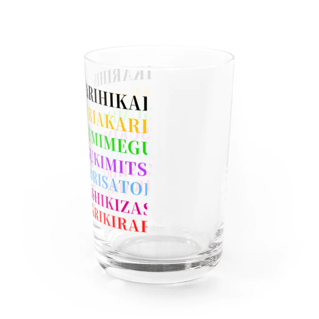 和太鼓輝-HIKARI-のもじいっぱいのやつ グラス右面