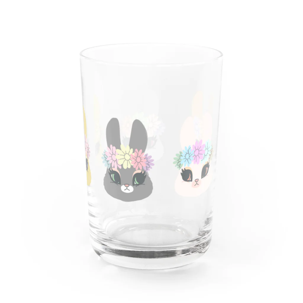 sachiko2004shopの花とうさぎ Water Glass :right