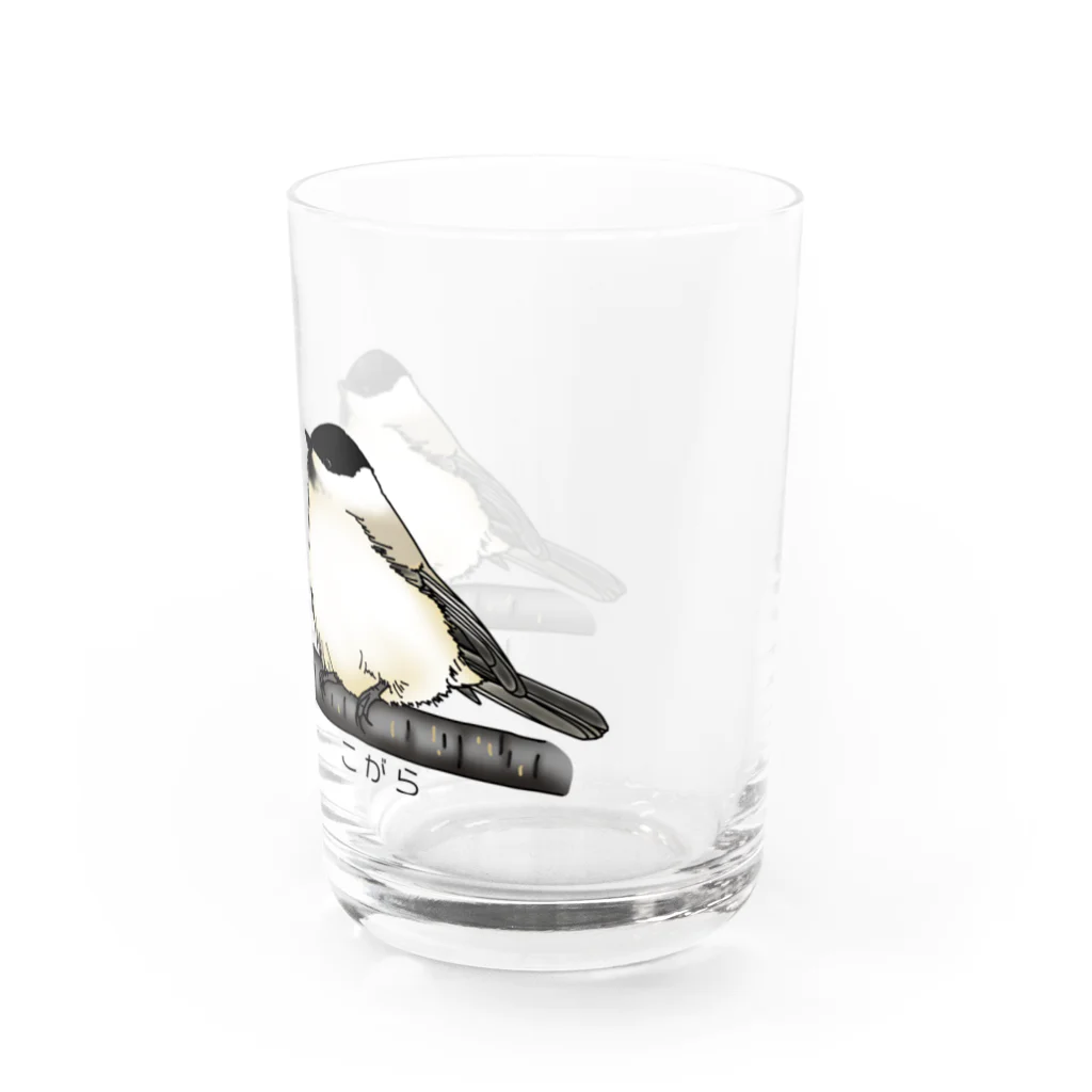 Coo-birdのはしぶとがら＆こがら（文字あり） Water Glass :right