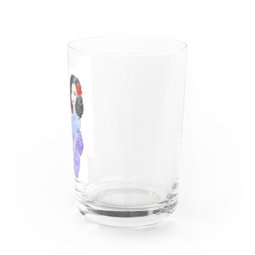 muiko'sのハイビスカスと浴衣 Water Glass :right