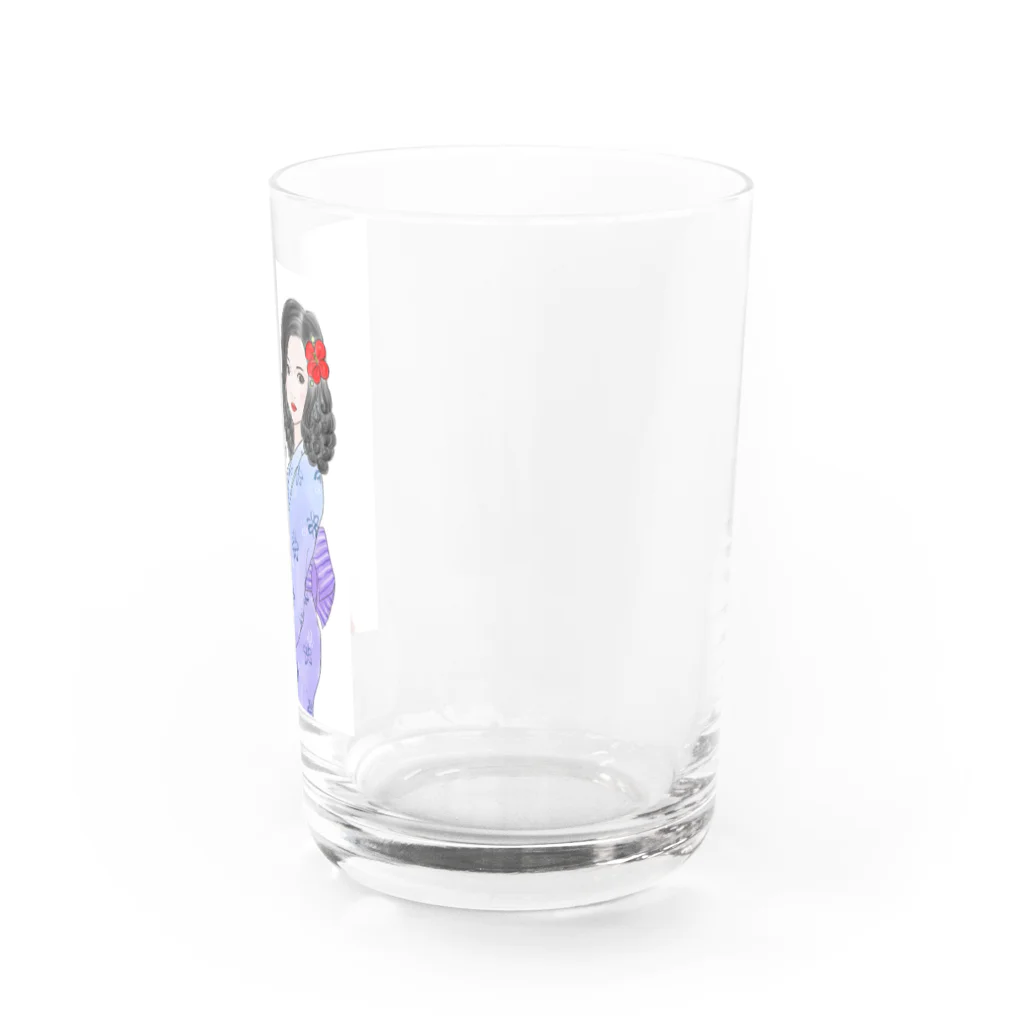 muiko'sのハイビスカスと浴衣 Water Glass :right