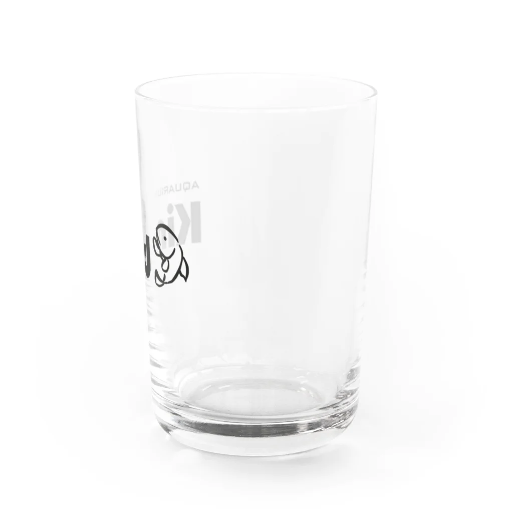 Aquarium KindのAquarium Kindのロゴグッズ Water Glass :right