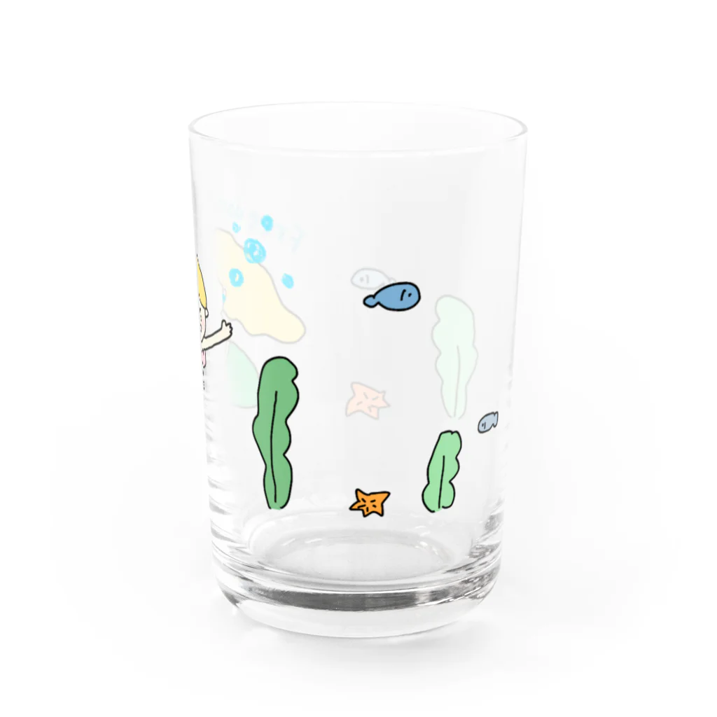 pocaのお絵描きの海の人魚姫 Water Glass :right