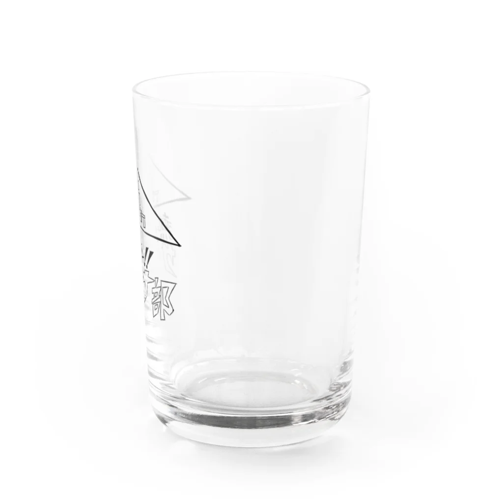 まっつん工房の熱血！サウナ部！【モノクロ】 Water Glass :right