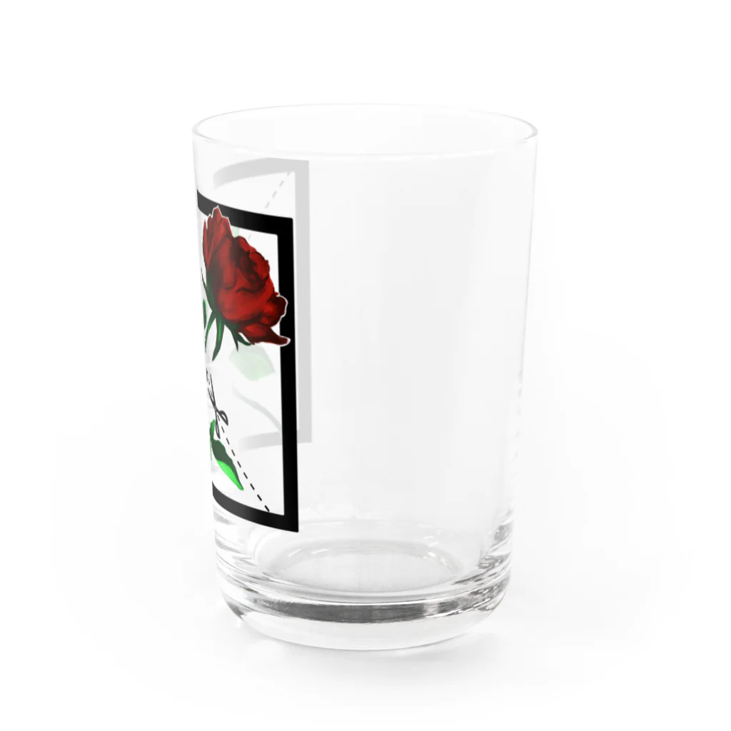 みろく屋さんの切り華 バラバラになるバラ Water Glass :right