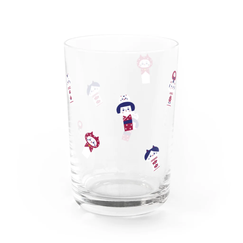 marucoro chanのランダムこけしちゃん Water Glass :right