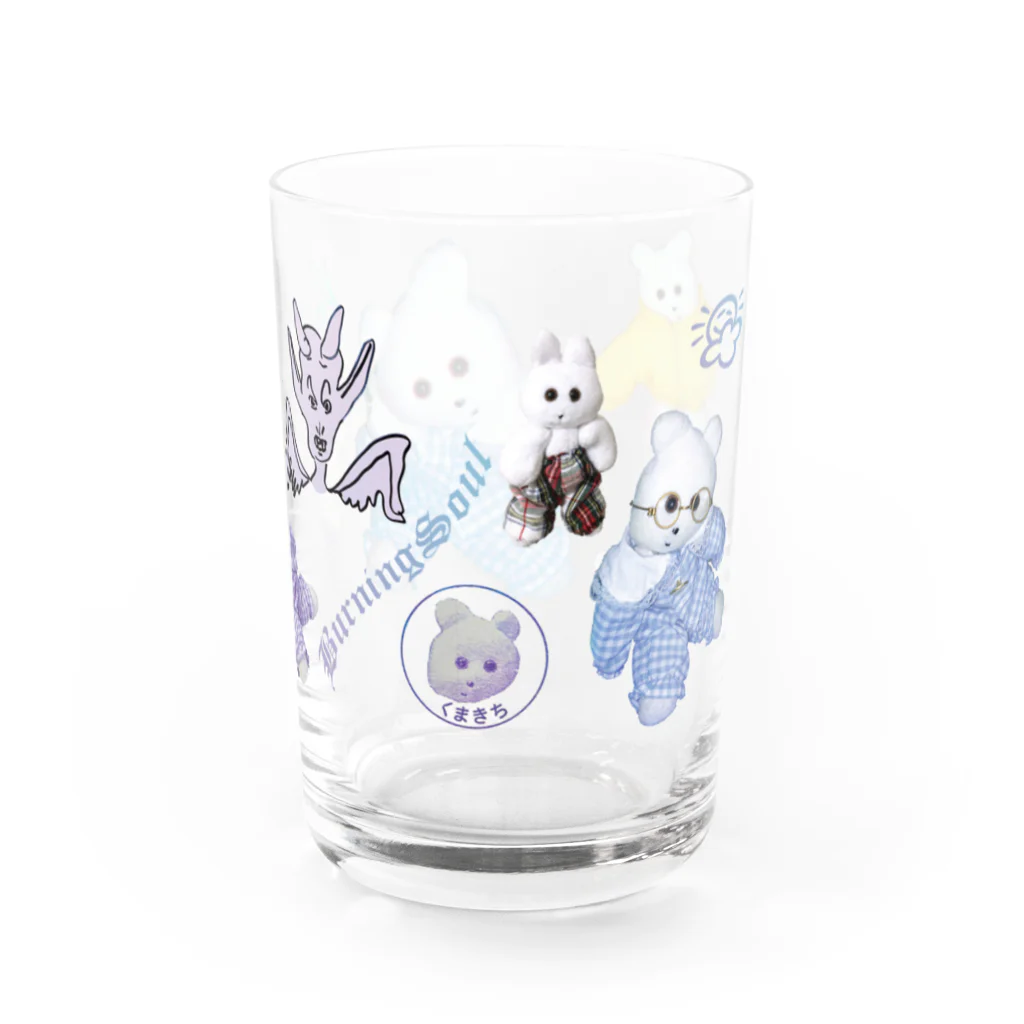 くまきちショップやさんのkmakici street Water Glass :right