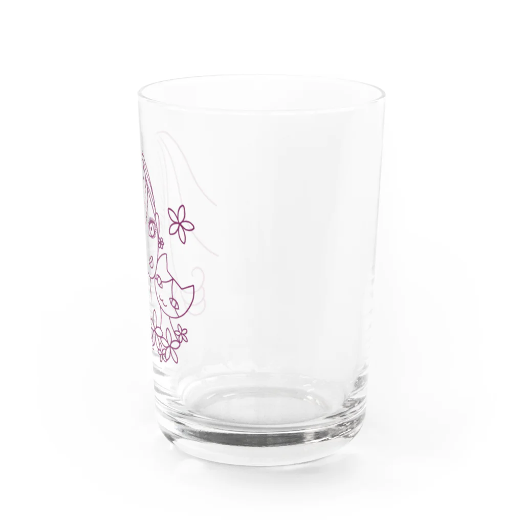 neko*neko*の猫と女の子 2 Water Glass :right