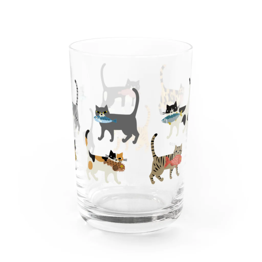 YoakeNecoのよあけねこ　集合 Water Glass :right