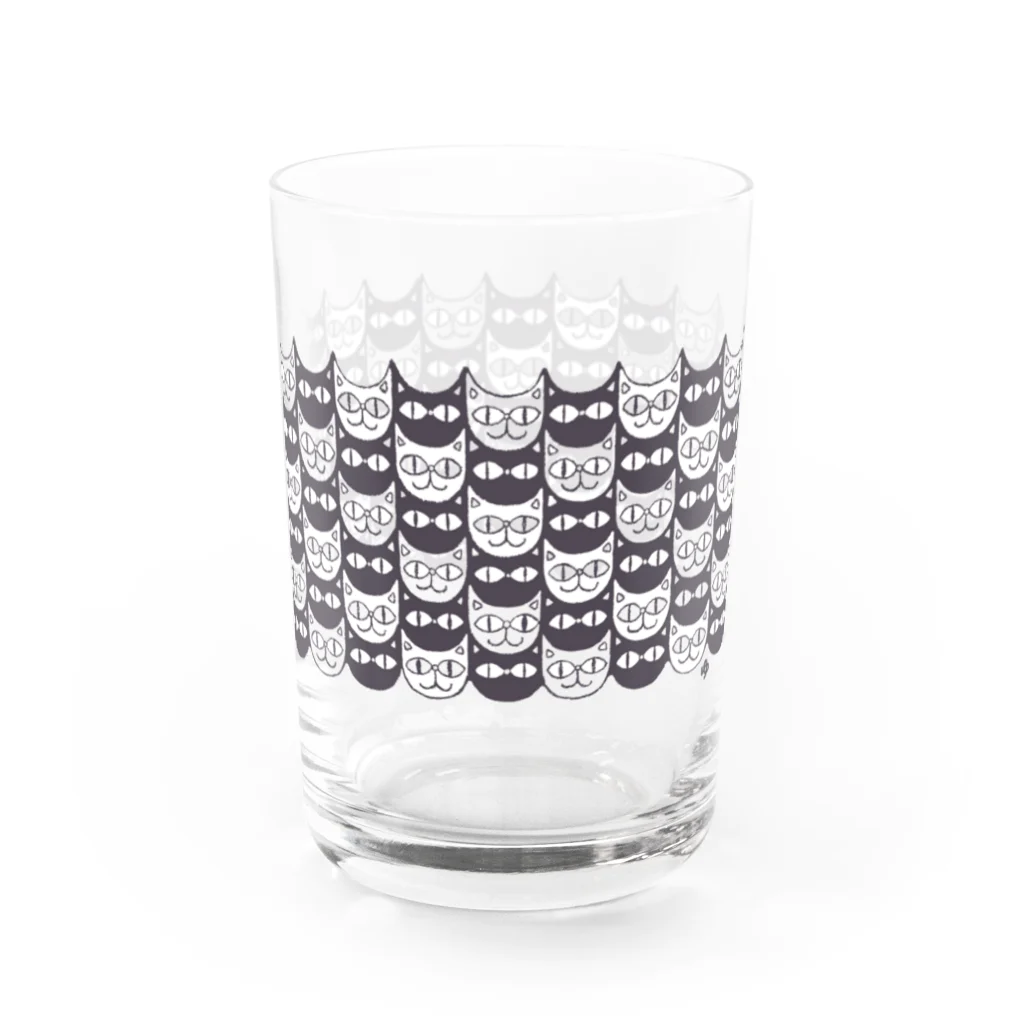 ゆっしーのつながるゆかいないきものたちのつながるねこねこ　よこなが Water Glass :right